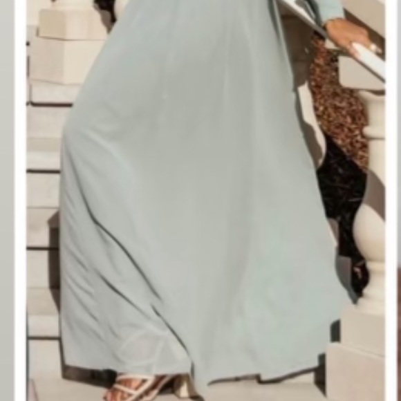 SOLD Bohme Dress Sage Green - Picture 4 of 6